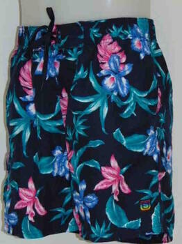 Shiwi Men Flower Bleu Marine/Rose Maillot de Bain pour Homme