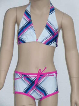 Shiwi Plaid Bleu/Rose Set