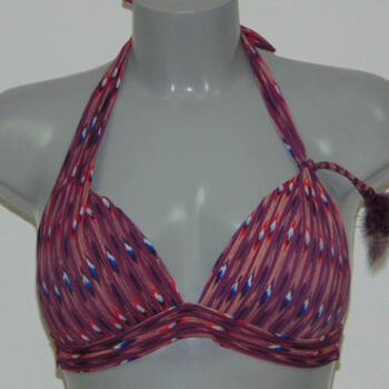 Plage de LingaDore Samoa Violet/Print Haut de Bikini Préformé