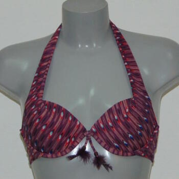 Plage de LingaDore Samoa Violet/Print Haut de Bikini Préformé