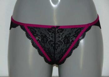 Sapph Cecilia Noir/Violet Slip Brésilien