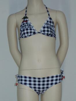 Seins et culottes bouffantes Dutch Bleu/Blanc Set