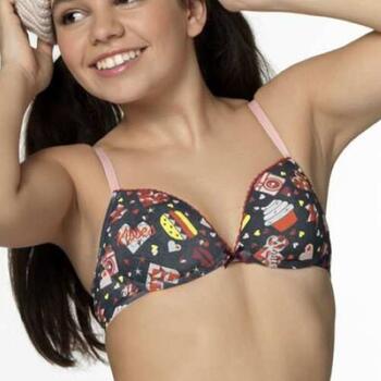 Seins et culottes bouffantes Cupcake Gris Soutien-Gorge pour Fille