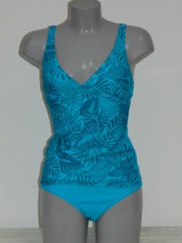 Nickey Nobel Chrissy Bleu/Print Tankini Set