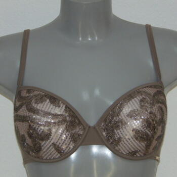 Maillots de bain Sapph Methics Leaves Taupe Haut de Bikini Préformé