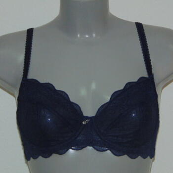 Cybéle Embroidery Bleu Marine Soutien-gorge sans forme