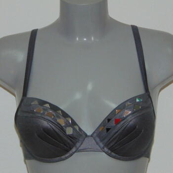 Maillots de bain Marlies Dekkers Lagerthas Reflection Gris Bikinitop Push Up