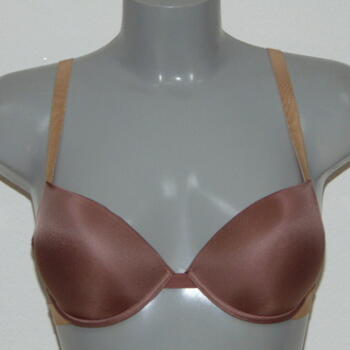 Armani Ladies Microfiber Marron Soutien-Gorge Push Up