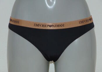 Armani Ladies Microfiber Noir Slip Brésilien