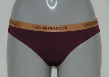 Armani Ladies Microfiber Aubergine Slip