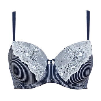 After Eden D-Cup & Up Violette Bleu Marine Soutien-Gorge Rembourré