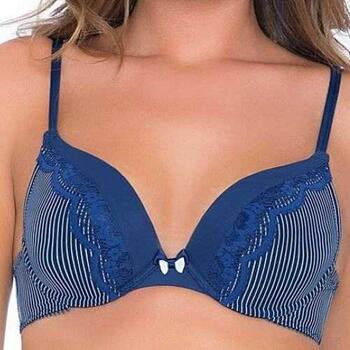 After Eden Rosanne Bleu Marine Soutien-Gorge Rembourré