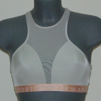 Armani Ladies Rubina Argent Soutien-Gorge sans Armatures en Dentelle