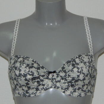 Eva Flaire Blanc/Print Soutien-gorge sans forme