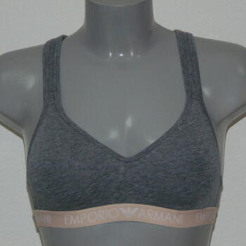 Armani Ladies Armani Sport Gris Sports Top