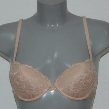 Armani Ladies Pizzo d'Oro Pêche Soutien-Gorge Push Up