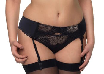 After Eden D-Cup & Up Maudy Noir Jarretelles Garter Belt