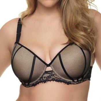 After Eden D-Cup & Up Florinde Noir/Poudre Soutien-Gorge Rembourré