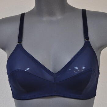 Eva Feminale Bleu Marine Soutien-Gorge sans Armatures en Dentelle