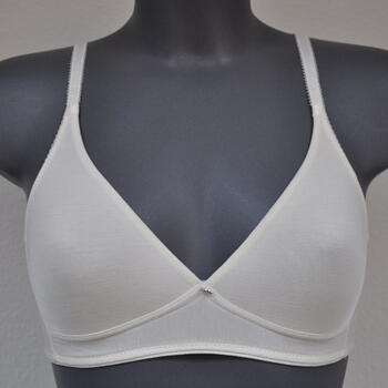 Eva Silk Ivoire Soutien-Gorge sans Armatures en Dentelle