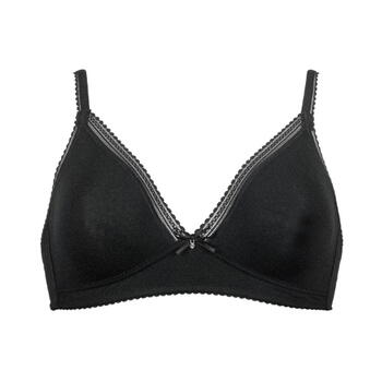 Eva Sybille Noir Soutien-Gorge sans Armatures en Dentelle