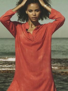 Eva Kafta Orange Robe