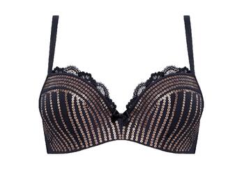 Marlies Dekkers Hollywood Glam Noir/Or Soutien-Gorge Push Up