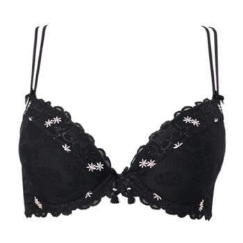 Louisa Bracq Marie-Antoinette Noir Soutien-Gorge Push Up