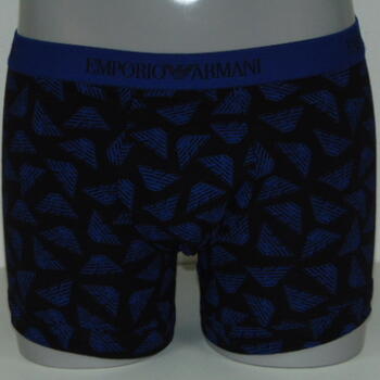 Armani Hommes Logo Noir/Bleu Boxer