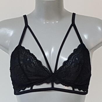 DDO Special F4P Noir Soutien-Gorge sans Armatures en Dentelle