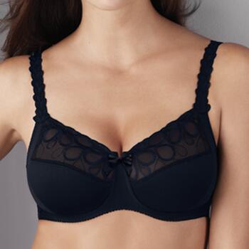 Rosa Faia Lupina Noir Soutien-Gorge sans Armatures en Dentelle