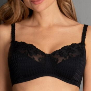 Rosa Faia Charlize Noir Soutien-Gorge sans Armatures en Dentelle