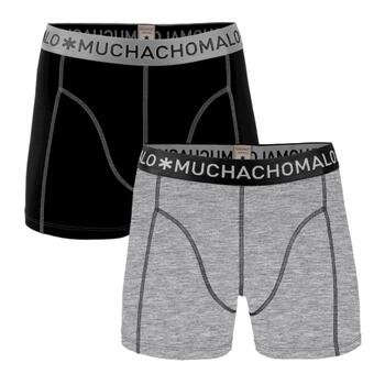 Muchachomalo Solid  Noir/Gris Boxer
