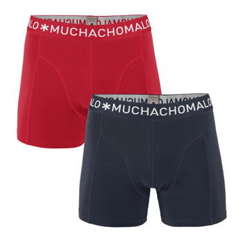 Muchachomalo Solid  Bleu Marine/Rouge Boxer
