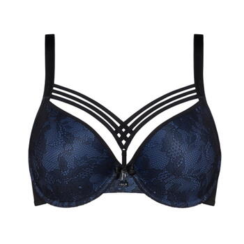 Marlies Dekkers Dame de Paris Noir/Bleu Soutien-Gorge Rembourré