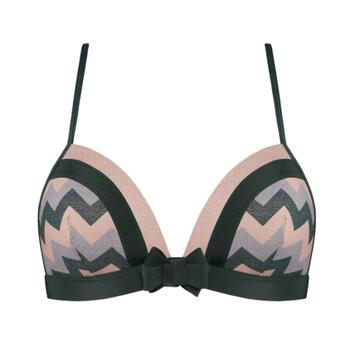 Marlies Dekkers Courage Vert/Print Soutien-Gorge sans Armatures en Dentelle