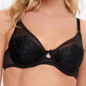 LingaDore Black Flower Noir Soutien-Gorge Rembourré