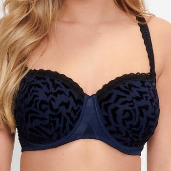 LingaDore Black Iris Bleu/Noir Soutien-Gorge Rembourré