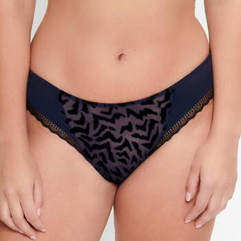 LingaDore Black Iris Bleu/Noir Slip