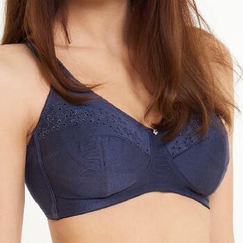 LingaDore Quotidien Lisette Bleu Marine Soutien-Gorge sans Armatures en Dentelle