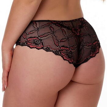 After Eden D-Cup & Up Anna Noir/Orange Shortie