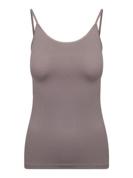 RJ Bodywear Pure Color Taupe Top Spaghetti