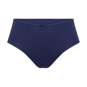 RJ Bodywear Pure Color Extra Hoog Bleu Marine Culotte String