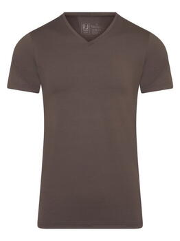 RJ Bodywear Hommes Pure Color  Marron shirt