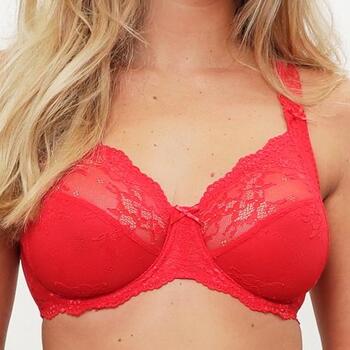 LingaDore Quotidien Full Coverage Rouge Soutien-gorge sans forme