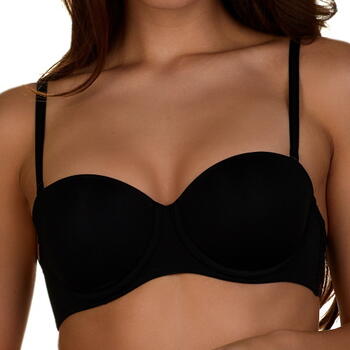 After Eden Strapless Noir Soutien-Gorge Rembourré