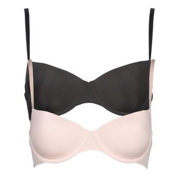 Mon Basic par After Eden Glossy Noir/Rose Soutien-Gorge Rembourré