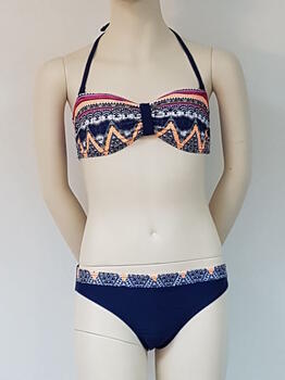 Nickey Nobel Jennifer Bleu Marine/Print Set