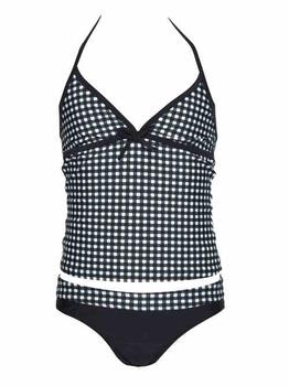 Nickey Nobel Brigitte Noir/Blanc Tankini Set