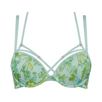 Marlies Dekkers Jardin des Herbes Vert/Print Soutien-Gorge Push Up